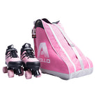 Apollo Funsport - Apollo Skate Bag praktische Tasche für Schlittschuhe und Rollsport - Rosa Grau