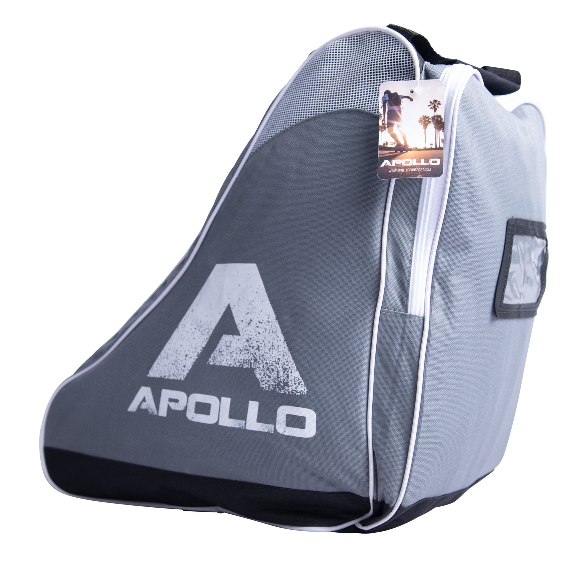 Apollo Funsport - Apollo Skate Bag praktische Tasche für Schlittschuhe und Rollsport - Schwarz Grau