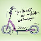 Apollo - Retro Scooter Paradise Roller mit Luftreifen 12,5 Zoll - Rosa