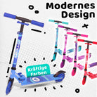 Apollo - Scooter LED - "Moonracer" City Scooter Kinder mit Federung - Blau