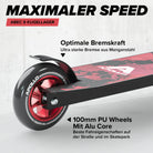 Apollo - Stunt Scooter - Genius Pro Robuster Kinder Scooter mit ABEC 9 Kugellager - Red Ink