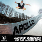 Apollo - Skateboard - A&A - 7-lagiges Holz-Komplettboard mit ABEC 7 -