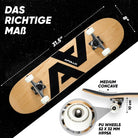 Apollo - Skateboard - A&A - 7-lagiges Holz-Komplettboard mit ABEC 7 -