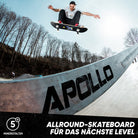Apollo - Skateboard - Cat - 7-lagiges Holz-Komplettboard mit ABEC 7 -