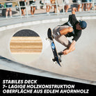 Apollo - Skateboard - Earth - 7-lagiges Holz-Komplettboard mit ABEC 7 -