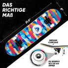 Apollo - Skateboard - Mosaik - 7-lagiges Holz-Komplettboard mit ABEC 7 -