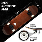 Apollo - Skateboard - Plain Wood - 7-lagiges Holz-Komplettboard mit ABEC 7 -