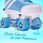 Apollo - Disco Roller Soft Boots größenverstellbare Rollschuhe für Kinder - Blueberry -