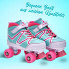 Apollo - Disco Roller Soft Boots größenverstellbare Rollschuhe für Kinder - Candy -