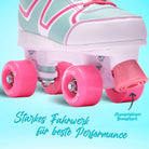 Apollo - Disco Roller Soft Boots größenverstellbare Rollschuhe für Kinder - Candy -