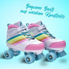 Apollo - Soft Boots größenverstellbare Rollschuhe für Kinder - Rainbow Star -