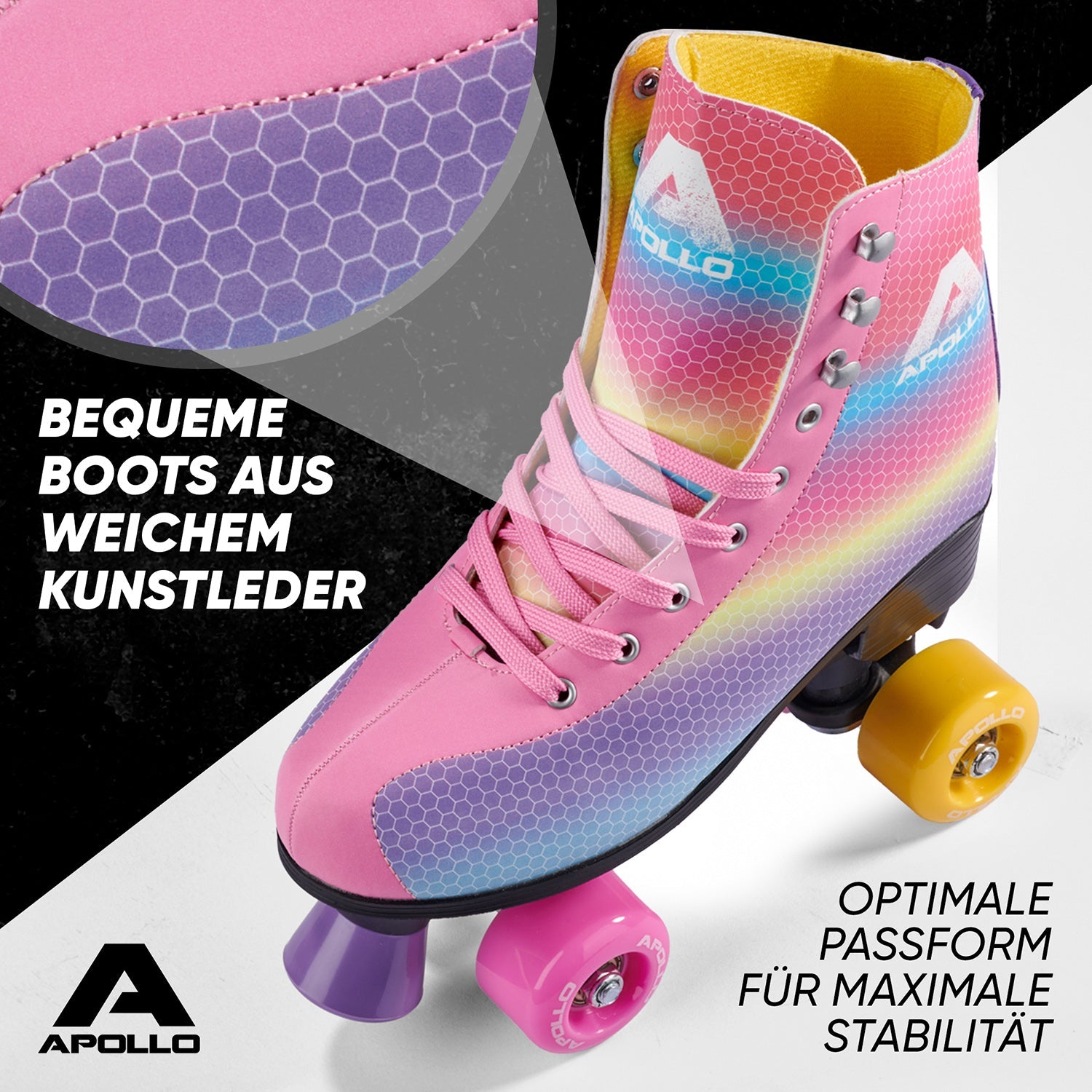 Apollo - Classic Roller Rollschuhe für Kinder und Erwachsene - Dancing Queen -
