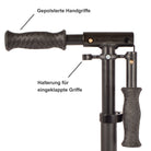 Apollo - Luxus Cityroller mit Doppelfederung "Spectre" City-Roller klapp- und verstellbar - Schwarz